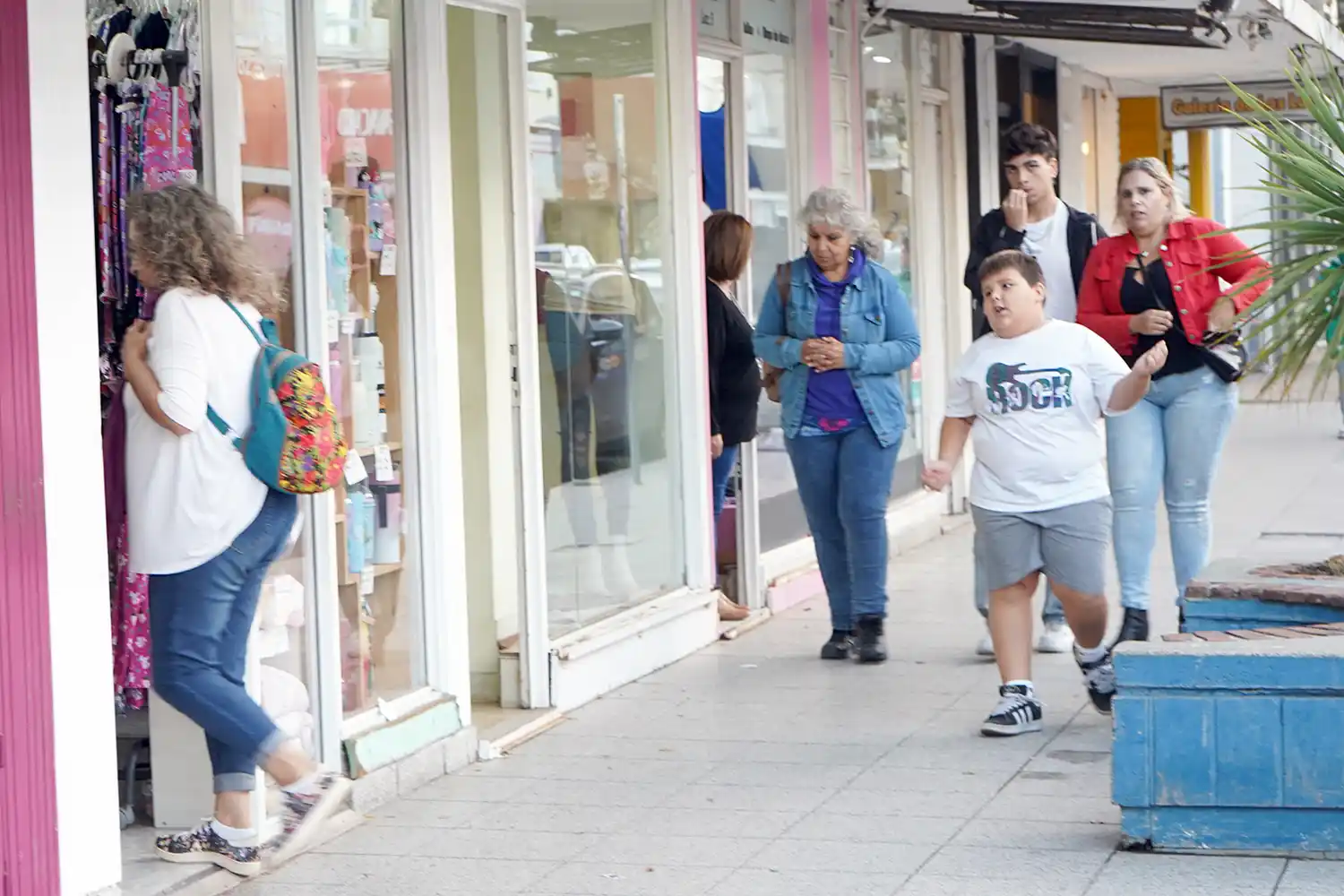 Casi normal. Fue el movimiento comercial en la ciudad
