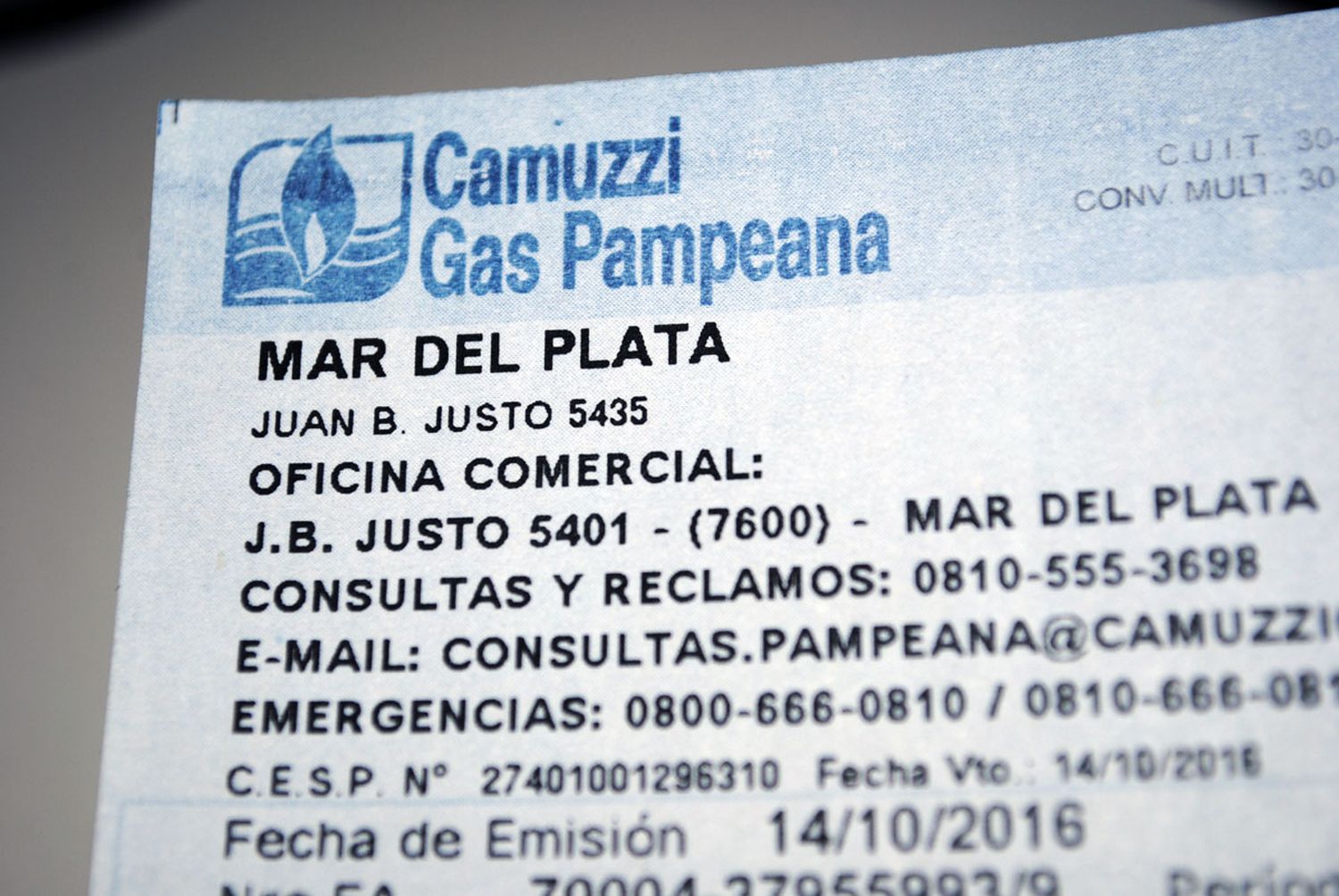 Trabajadores de Camuzzi evalúan realizar un paro