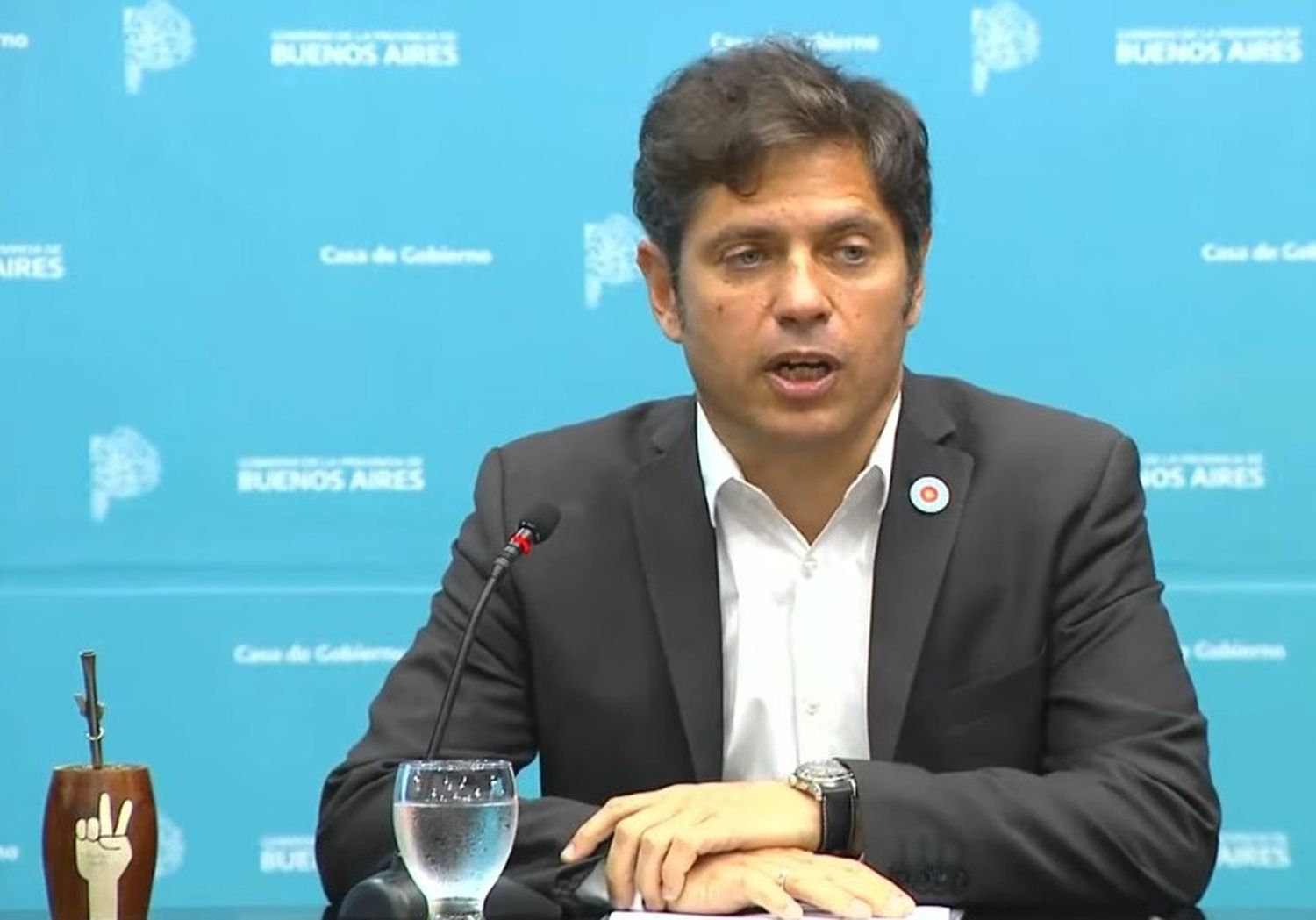 Kicillof salió a responderle a Milei desde la gobernación.