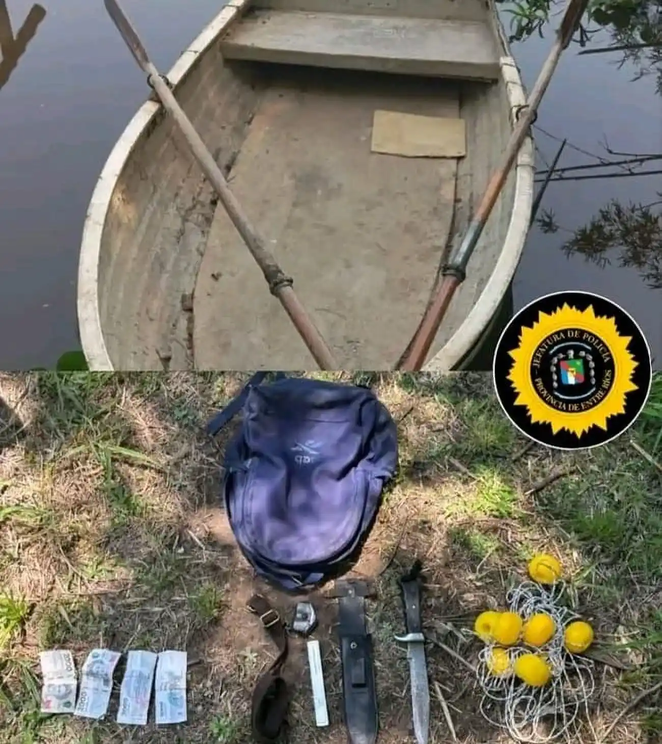isla policía de entre ríos bote recuperado