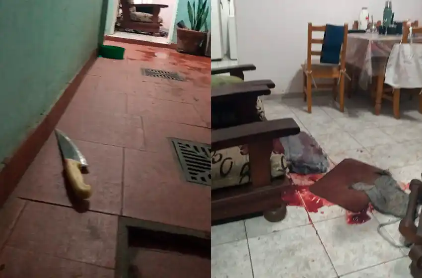 Intentó matar a su pareja a cuchillazos y un policía le disparó en la pierna