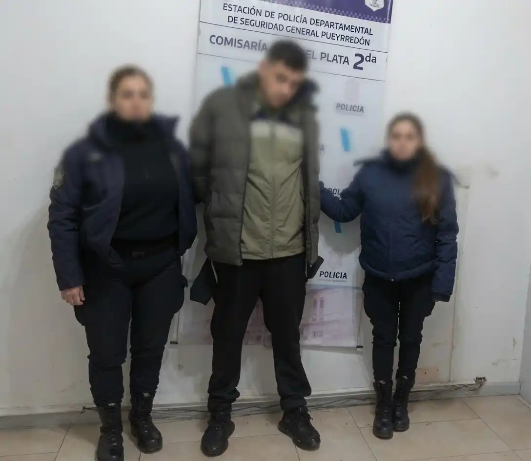 El sujeto participó junto a otros del robo de elementos en la camioneta.