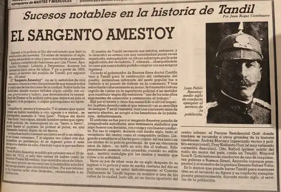 El sargento Amestoy