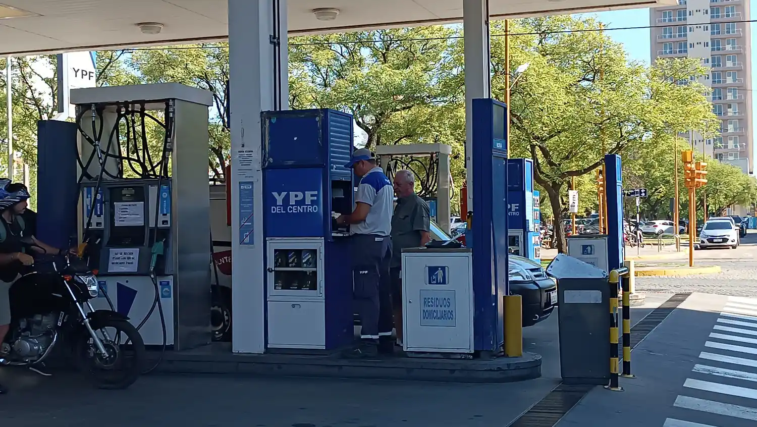 El precio en las estaciones de servicio de la ciudad