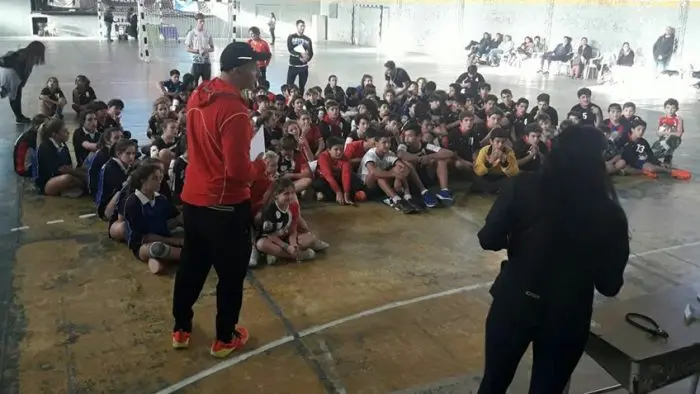 Encuentro estudiantil de  handball en Balcarce