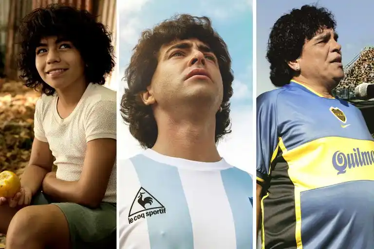 El estreno de la serie de Maradona