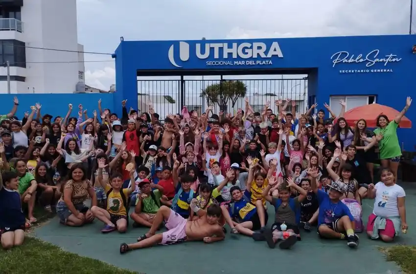 Comenzó la colonia de verano de UTHGRA, con inscripción récord