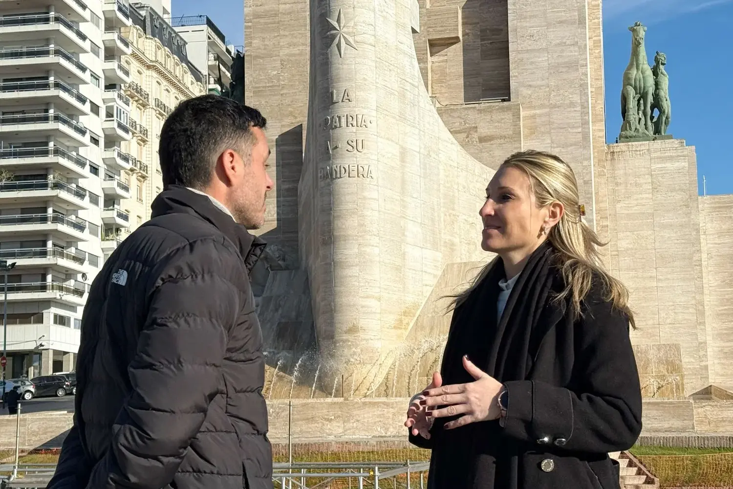 Coudannes se refirió a la finalización de la obra del Monumento y los festejos por el Día de la Bandera