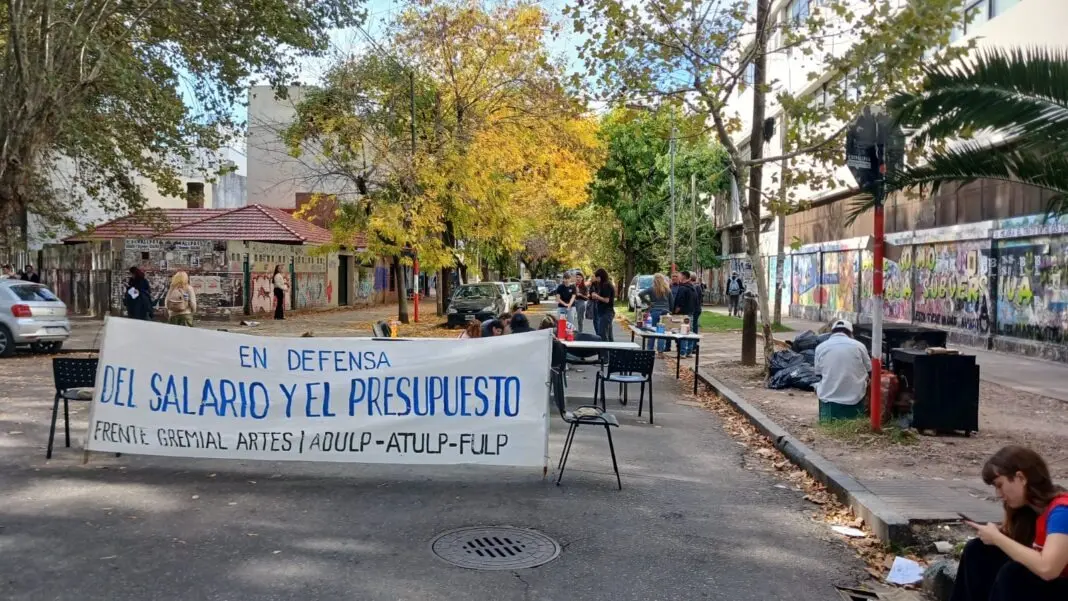 Jornada de paros en la Universidad de La Plata.