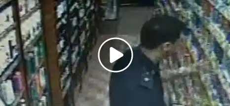 Video: Poliladron desafectado tras ser descubierto en robo en supermercado