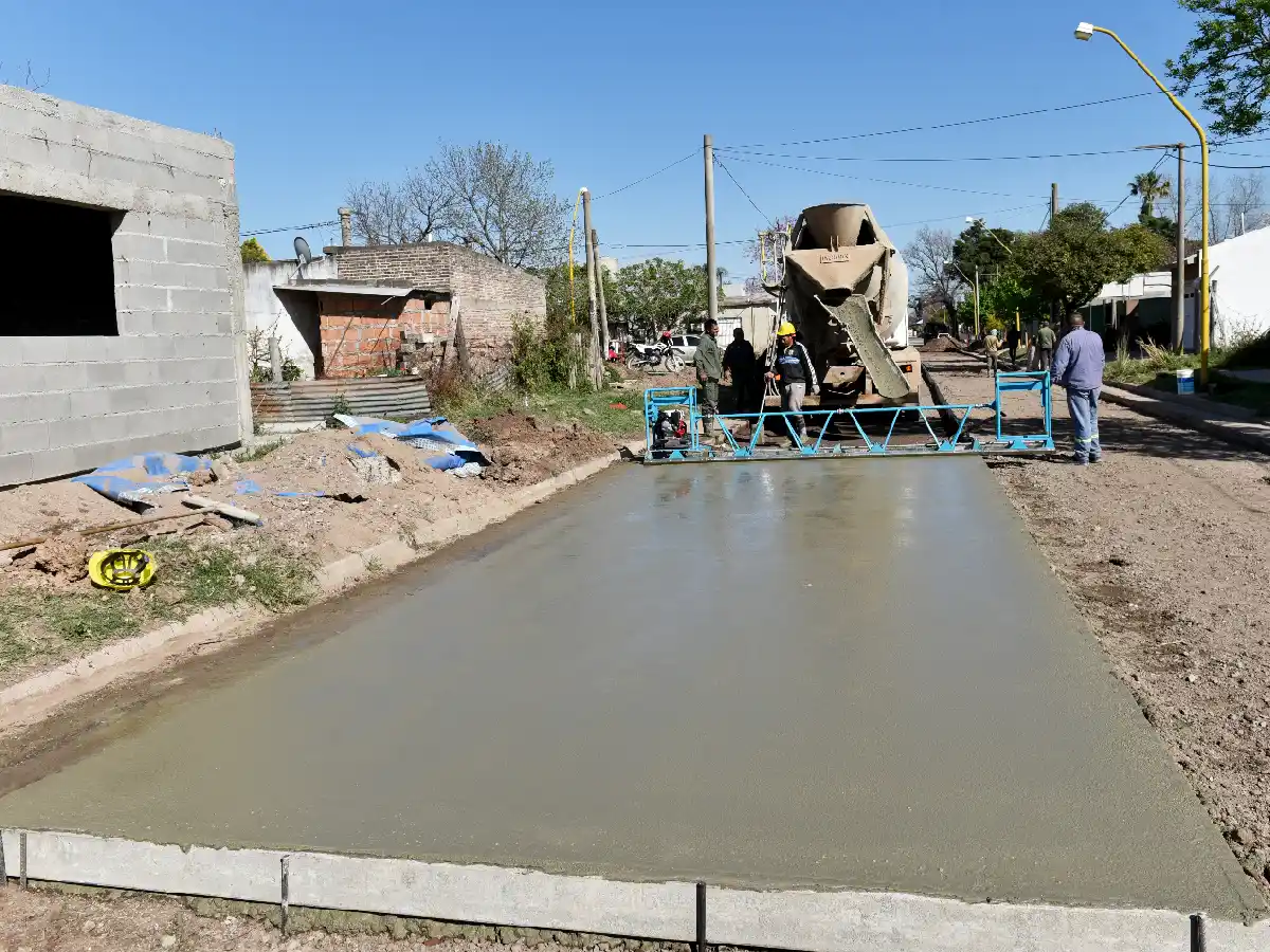 Barrio 9 de Septiembre sumó otras cuatro cuadras pavimentadas   