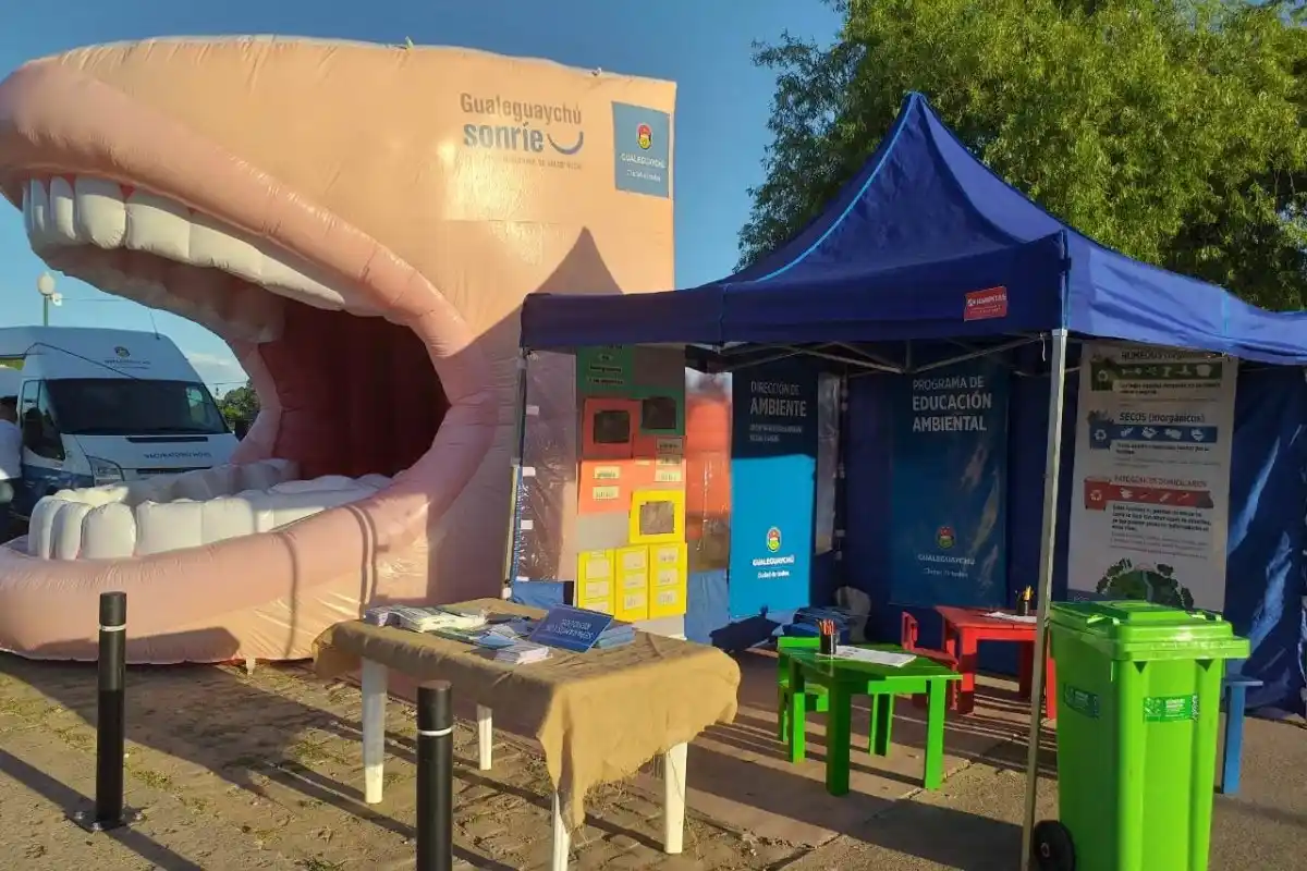 Fiesta del Pescado y el Vino: Montaron un circuito saludable para educar y prevenir