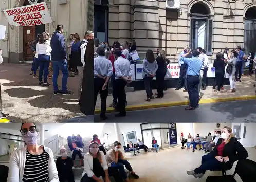 AJER realizó la última protesta del mes y evaluará la continuidad del plan de lucha