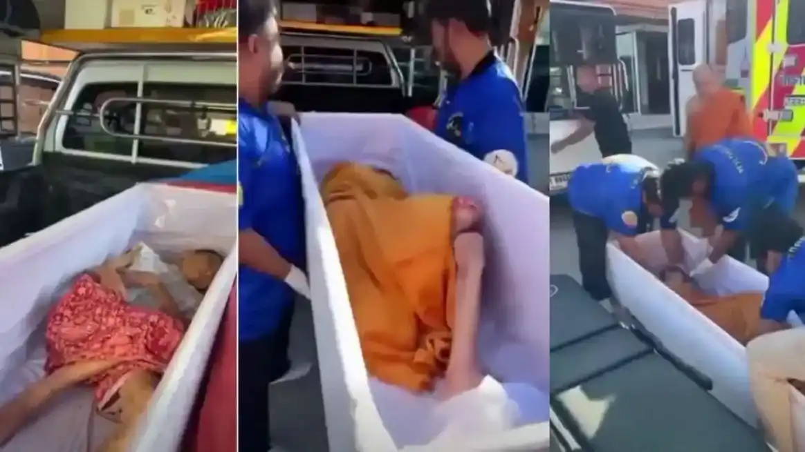 La dieron por muerta y despertó en el ataúd.