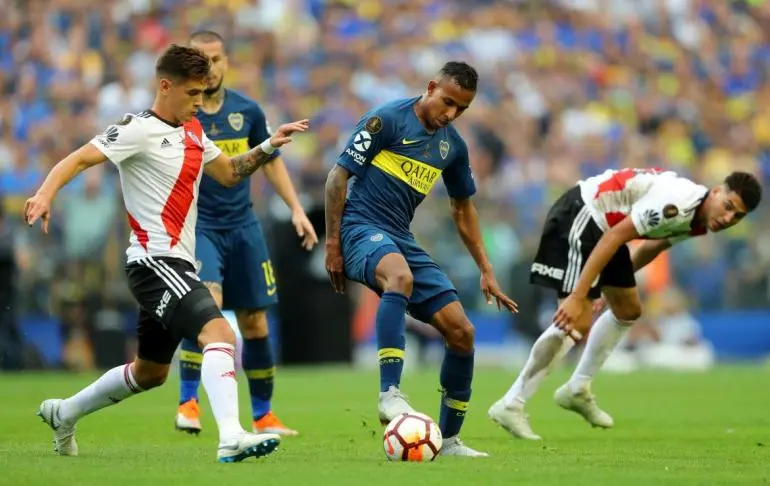 Los goles del empate 2 a 2 de Boca y River en la primera Superfinal de la Copa Libertadores