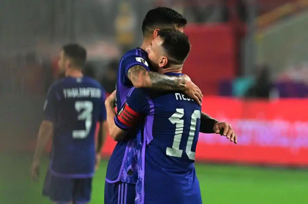 Festejo de Lionel Messi