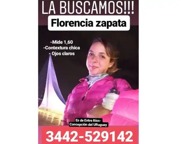 Buscan a una joven entrerriana que desapareció en Pilar 