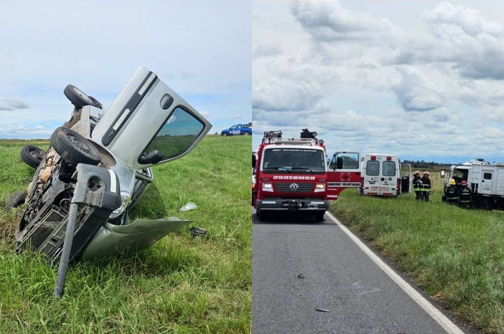Impactante choque en Ruta 34 entre un camión y una camioneta: una persona fue hospitalizada