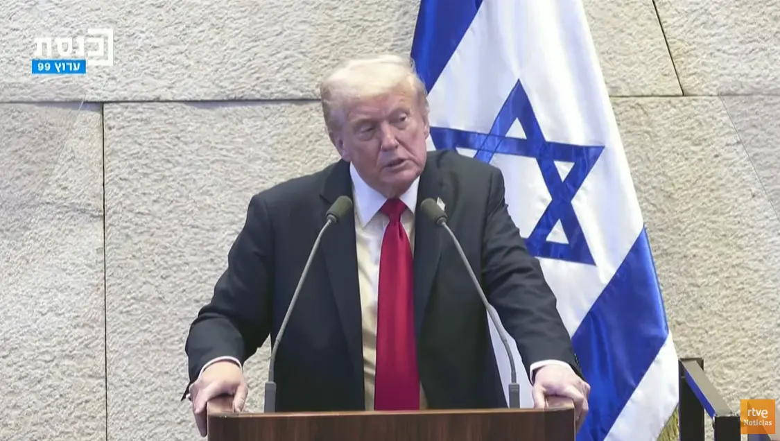 Trump en el Parlamento israelí