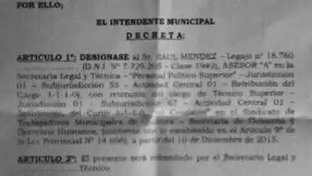 Quilmes: Martiniano nombra asesor al titular del sindicato de municipales