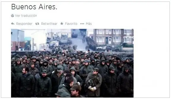 Agresivo tuit de los habitantes ingleses de las Islas Malvinas