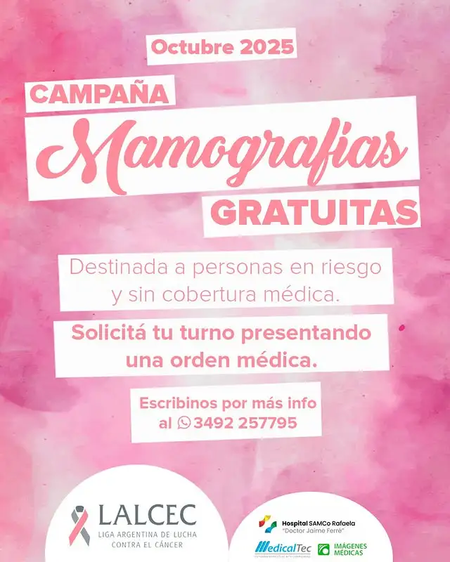 Cristela Bonafede, Patricia Medina y Javier Weiner - Lalcec octubre rosa - 3