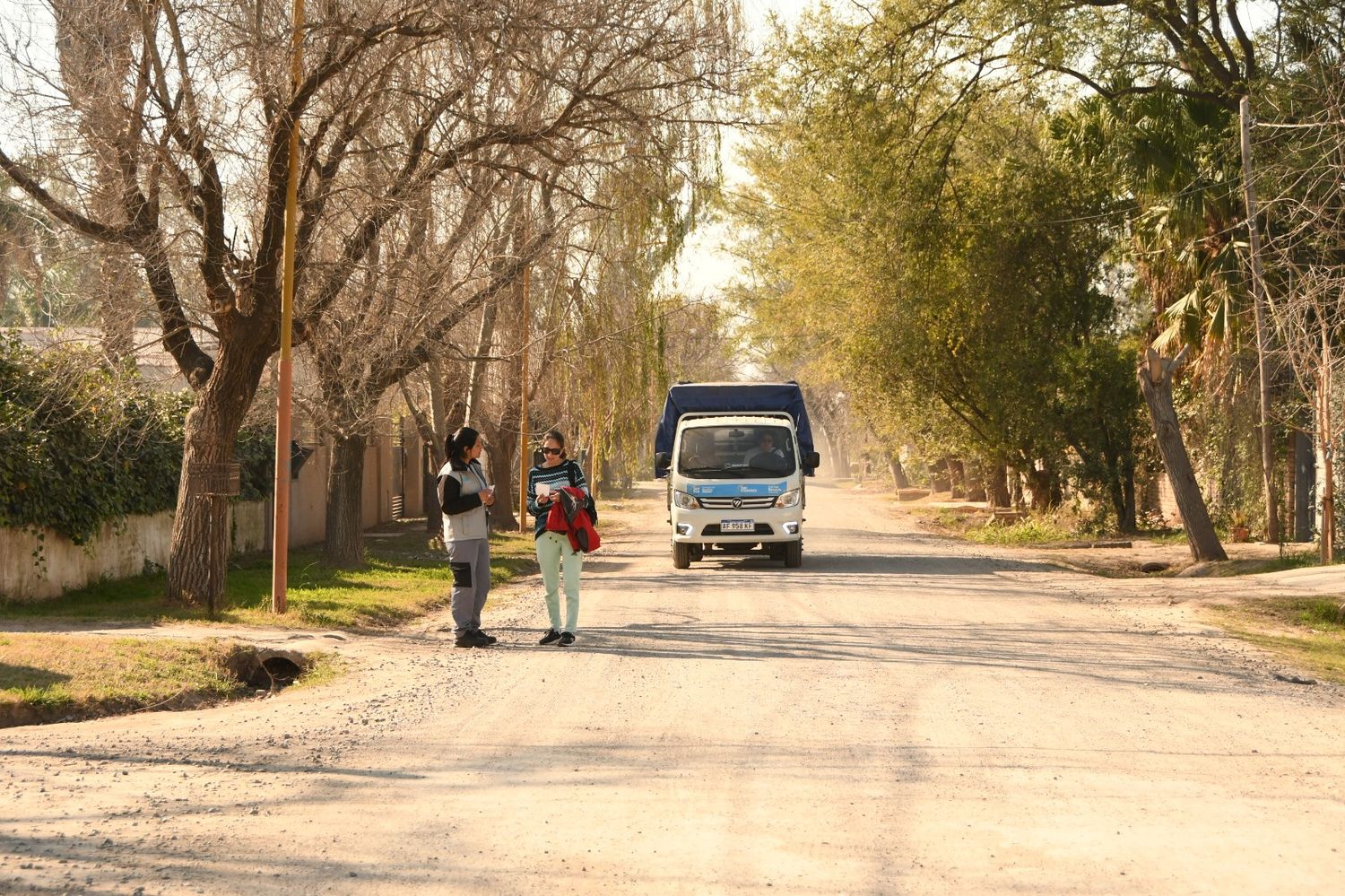 la muni en tu barrio. savio. camion