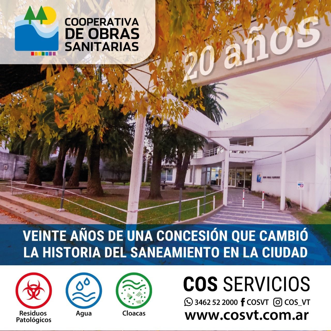 Veinte años de una concesión que cambió la historia del saneamiento en Venado