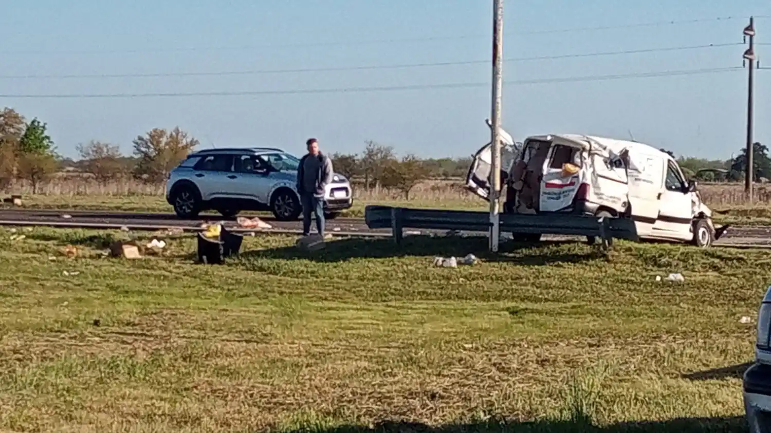 Crespense protagonizó accidente en el cruce de las rutas 32 y 127