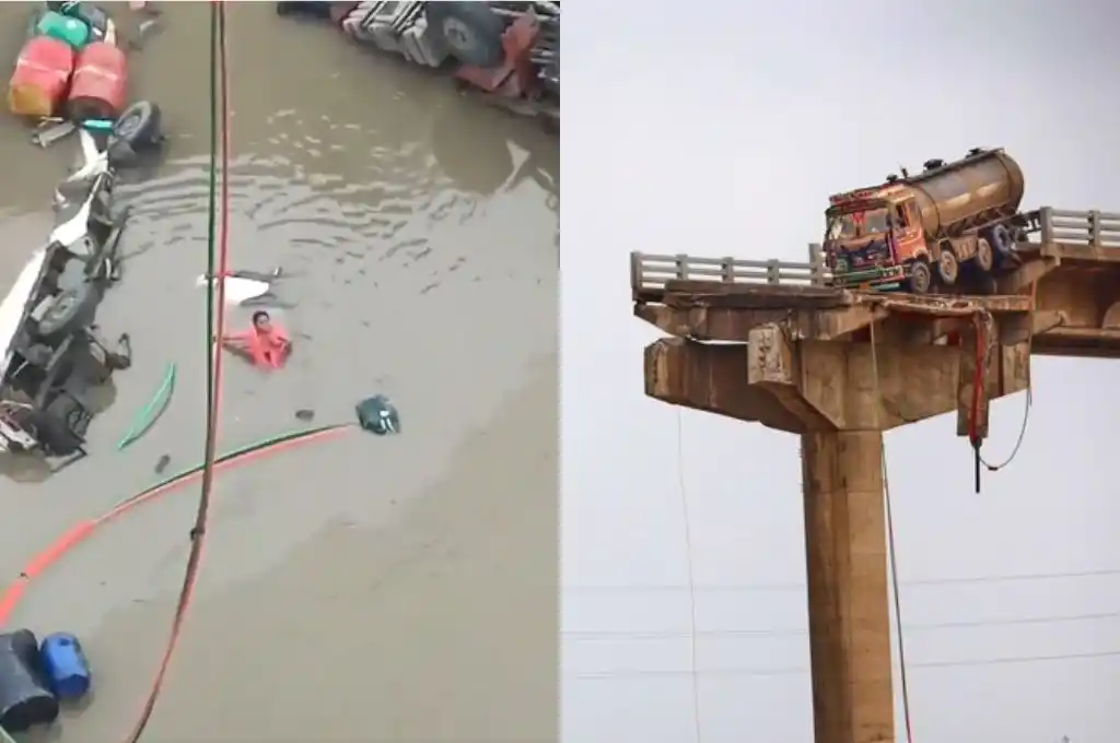 Colapsó un puente en India