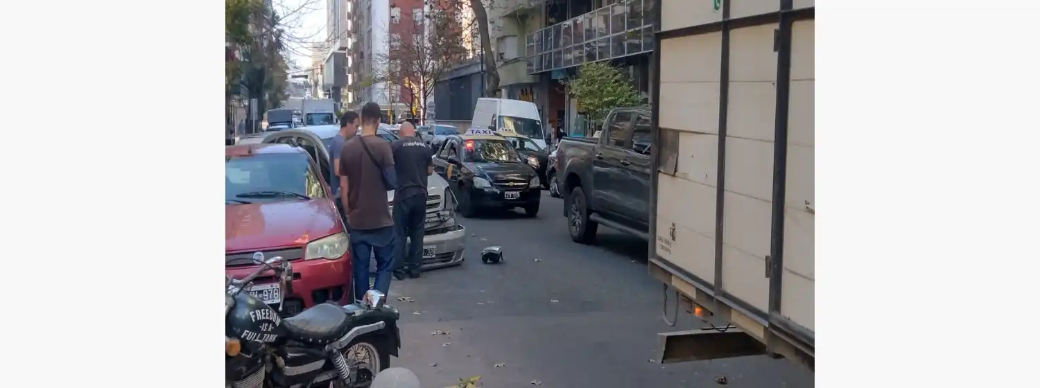 Choque y discusión en pleno centro de Mar del Plata