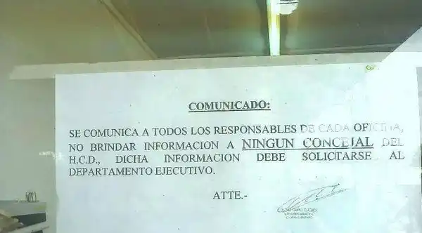 Polémica en Capitán Sarmiento: Ostoich prohibió dar información a concejales de la oposición