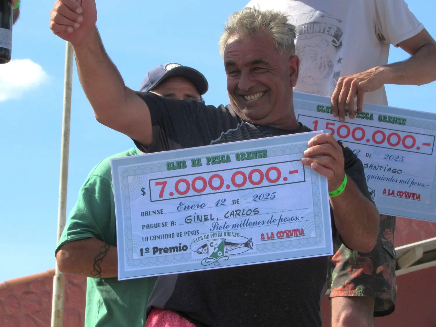 Carlos Ginel, el gran ganador del Concurso del Club de Pesca de Orense