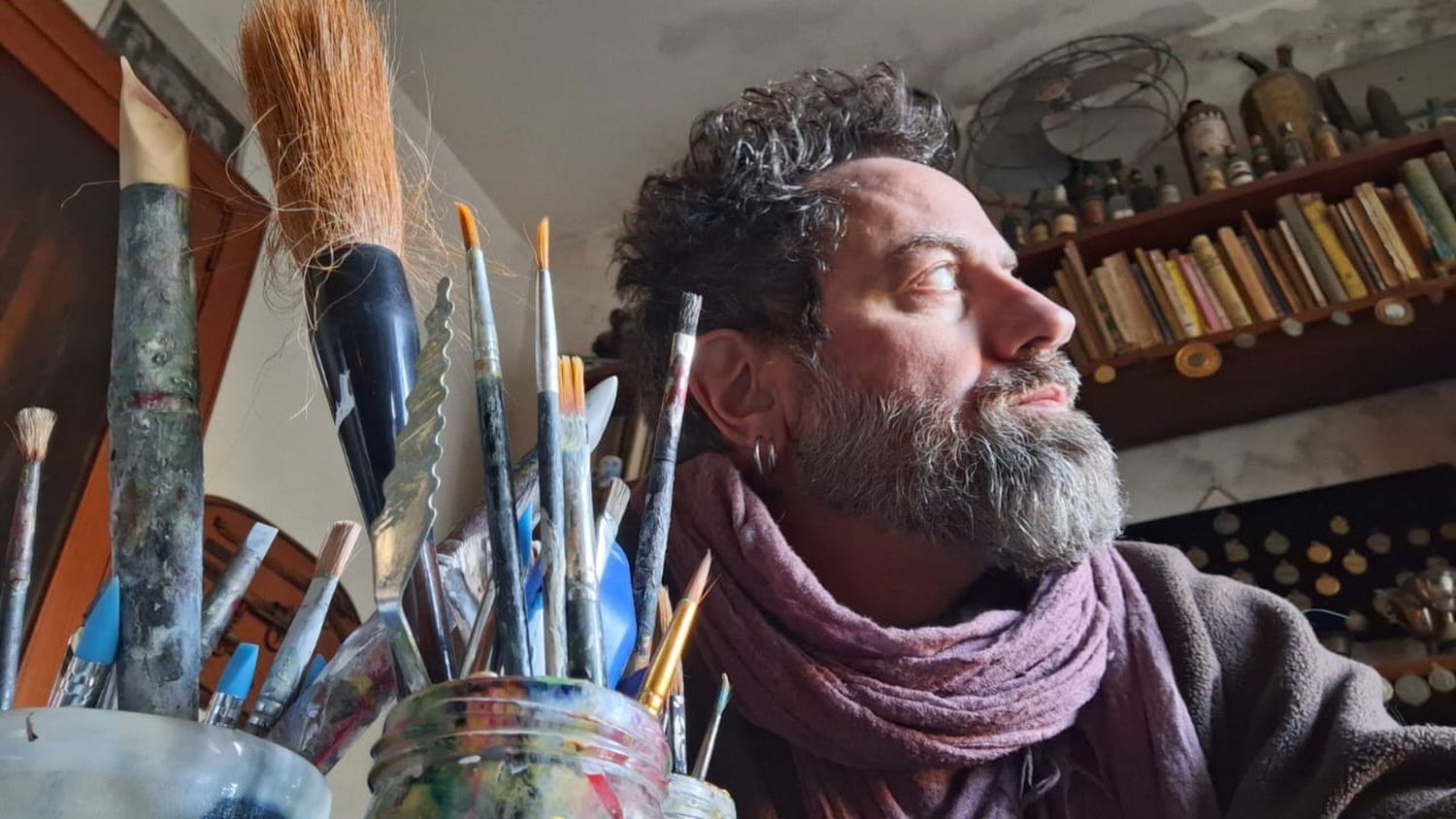 Facundo Monteverde expone su obra pictórica en la Casa de la Cultura del SEC