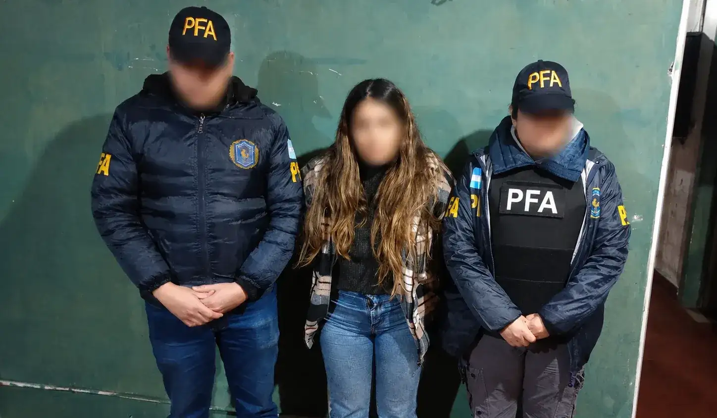 Ortiz tras su arresto por la Policía Federal