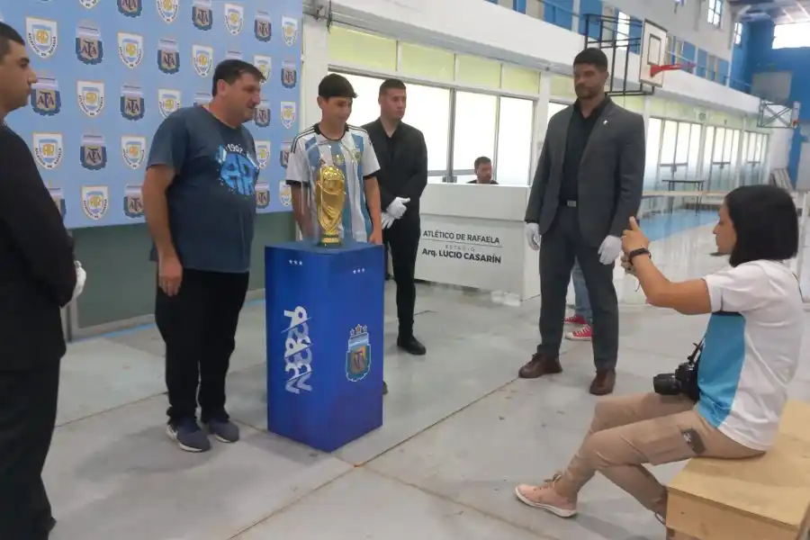 La Copa del Mundo se exhibe en Rafaela