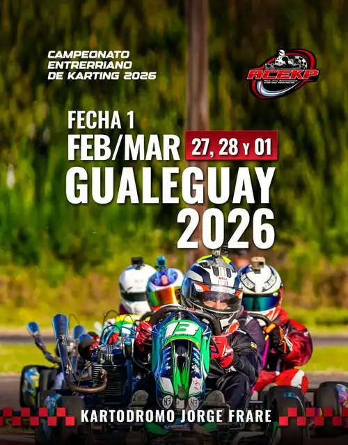 Gualeguay será sede del inicio del Campeonato Entrerriano de Karting 2026