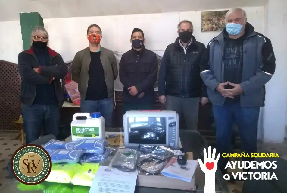 Ayudemos a Victoria entregó un nuevo monitor multiparamétrico e insumos médicos al Salaberry