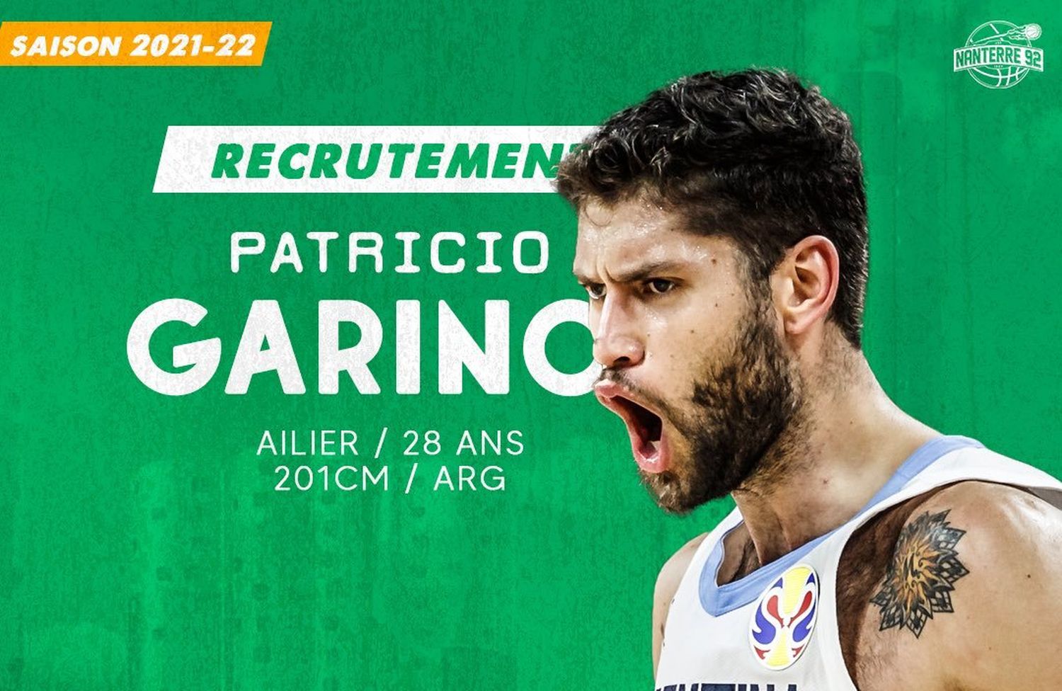 Nuevo destino para Garino: jugará en Francia