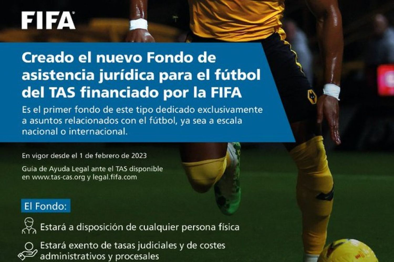 Nuevo fondo de asistencia para disputas entre futbolistas y clubes