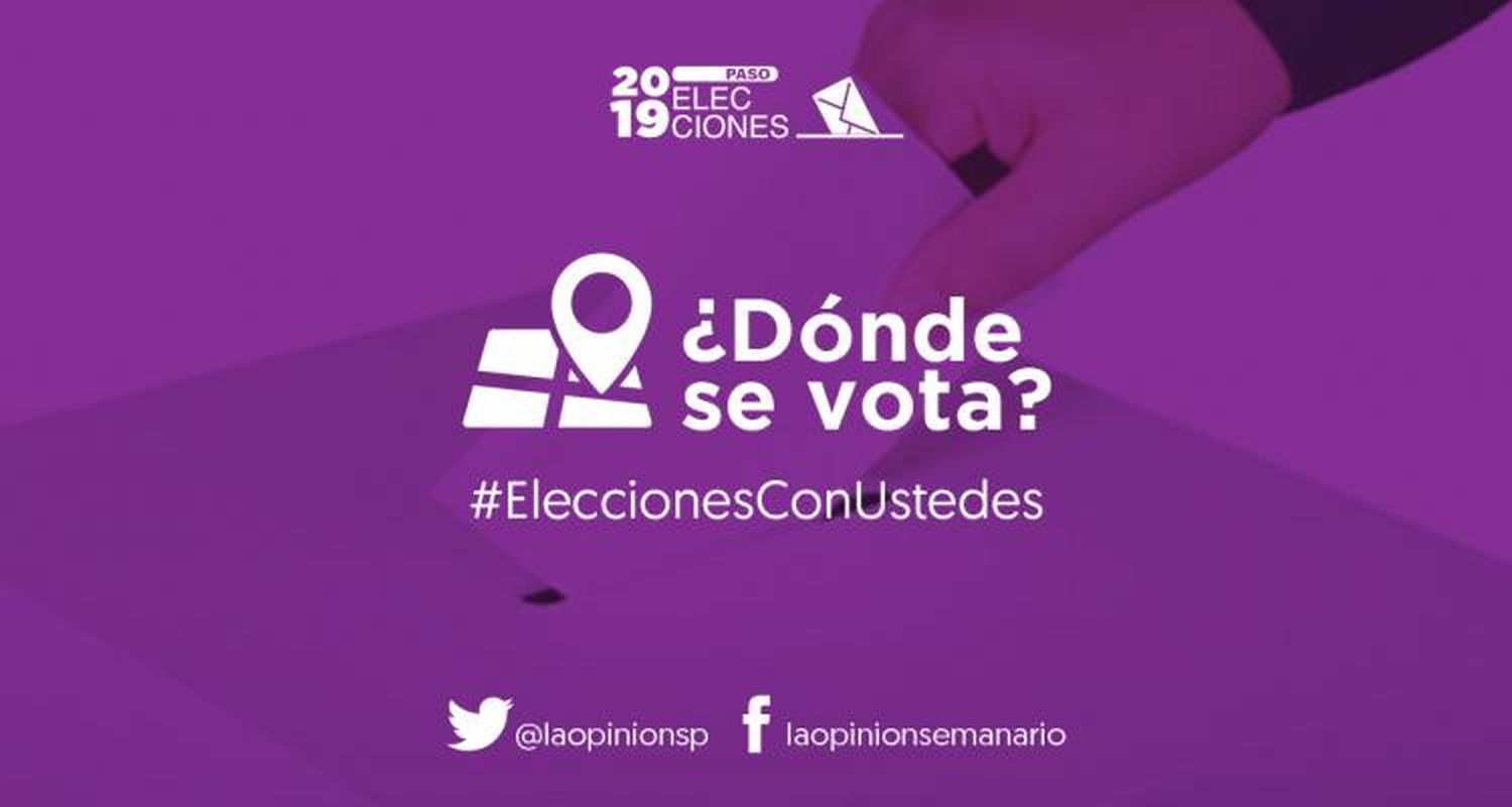 Elecciones Paso 2019: en qué escuela se vota, según el apellido