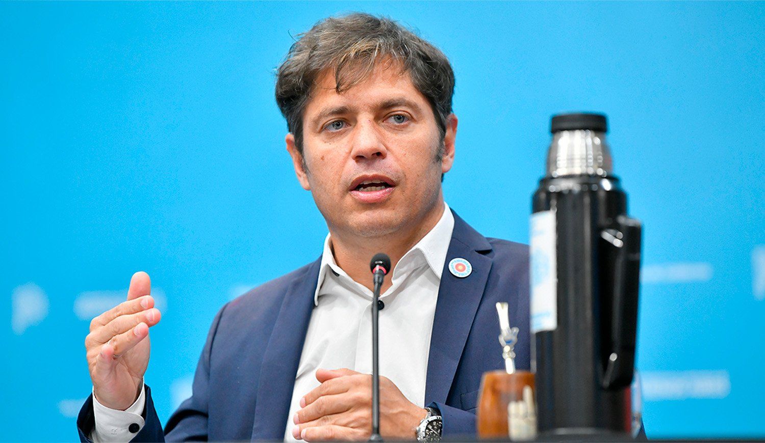 "A pesar de la discriminación que sufre nuestra Provincia, vamos a seguir cumpliendo con los intendentes", dijo Kicillof