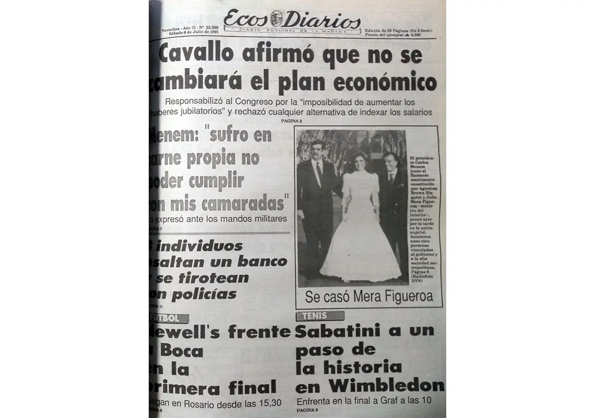 Sábado 6 de julio de 1991