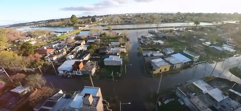 Alerta Naranja en Pergamino por la inundación