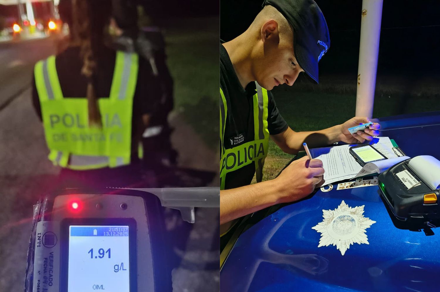 Control vial en el peaje: retuvieron la licencia a un motociclista que circulaba alcoholizado