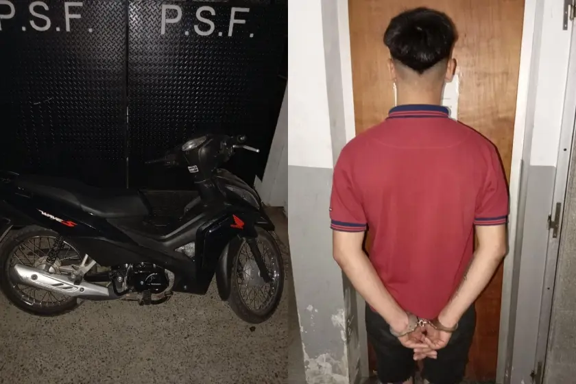 Motochorros detenidos.