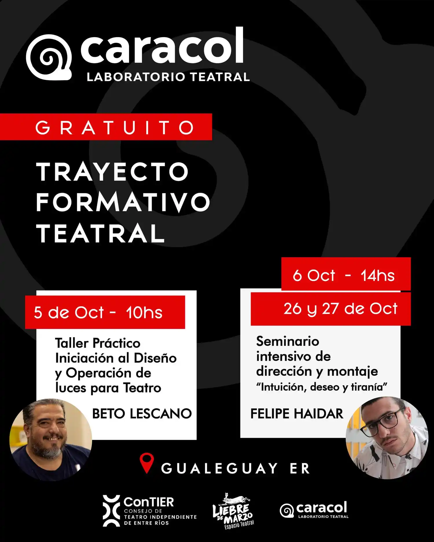 Se realizará una clase maestra de dirección y montaje de teatro