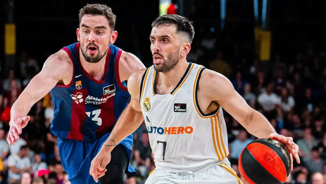 El base fue un derroche de talento en el Palau. Foto: @RMBaloncesto.