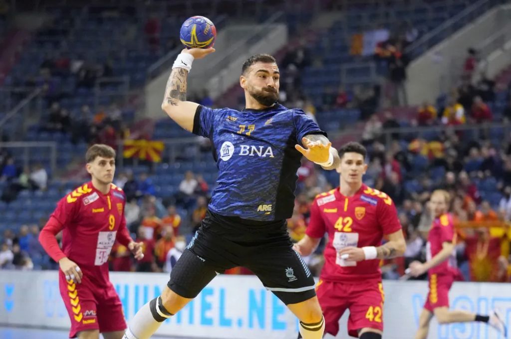 Los Gladiadores vencieron a Macedonia del Norte y avanzan en el Mundial de Handball