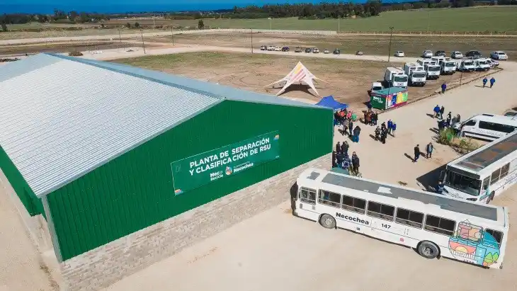 La Planta recientemente inaugurada, donde se procesará y reciclará parte de los residuos